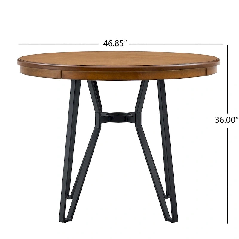 Ensemble de bar 3 pièces à hauteur de comptoir Netia avec chaises rembourrées en boucle et base de table en métal par Christopher Knight Home