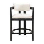 Ensemble de bar 3 pièces à hauteur de comptoir Netia avec chaises rembourrées en boucle et base de table en métal par Christopher Knight Home