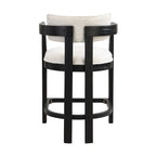 Ensemble de bar 3 pièces à hauteur de comptoir Netia avec chaises rembourrées en boucle et base de table en métal par Christopher Knight Home