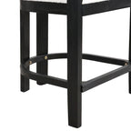 Ensemble de bar 3 pièces à hauteur de comptoir Netia avec chaises rembourrées en boucle et base de table en métal par Christopher Knight Home