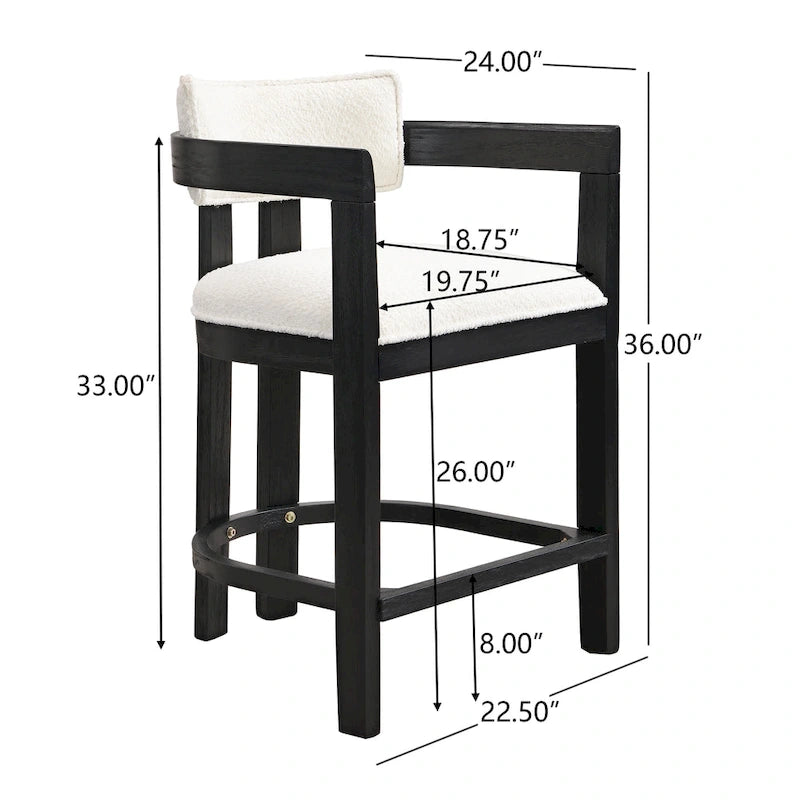 Ensemble de bar 3 pièces à hauteur de comptoir Netia avec chaises rembourrées en boucle et base de table en métal par Christopher Knight Home