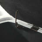 GDFStudio - Banc de rangement rembourré en chenille Evelyn avec pieds tournés pour espaces élégants