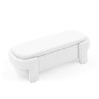 GDFStudio - Banc de rangement rembourré en chenille Evelyn avec pieds tournés pour espaces élégants