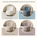 Christopher Knight Home - Fauteuil d'appoint moderne Eliana en tissu peluche avec dossier et pieds incurvés
