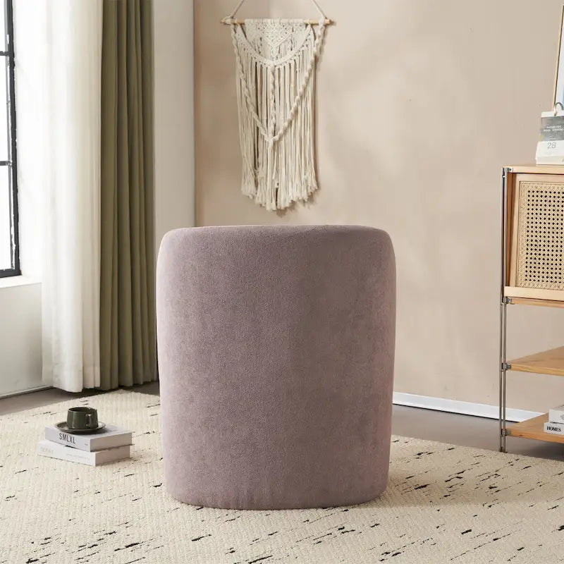 Christopher Knight Home - Fauteuil d'appoint moderne Eliana en tissu peluche avec dossier et pieds incurvés