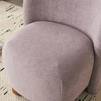 Christopher Knight Home - Fauteuil d'appoint moderne Eliana en tissu peluche avec dossier et pieds incurvés