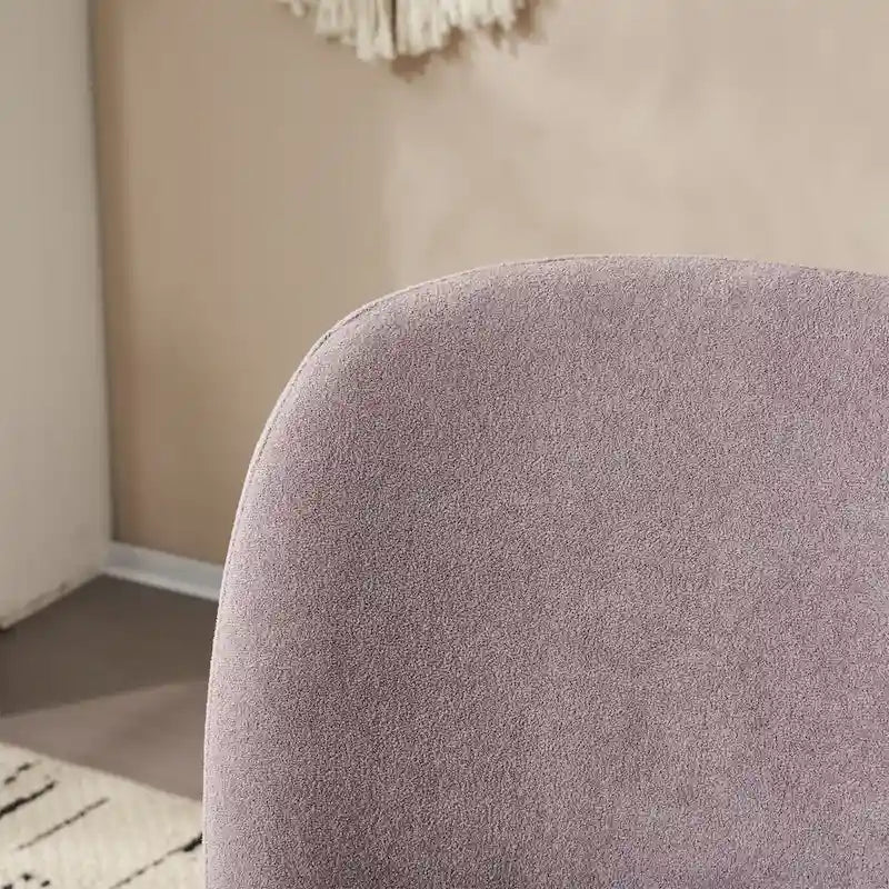 Christopher Knight Home - Fauteuil d'appoint moderne Eliana en tissu peluche avec dossier et pieds incurvés