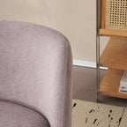 Christopher Knight Home - Fauteuil d'appoint moderne Eliana en tissu peluche avec dossier et pieds incurvés