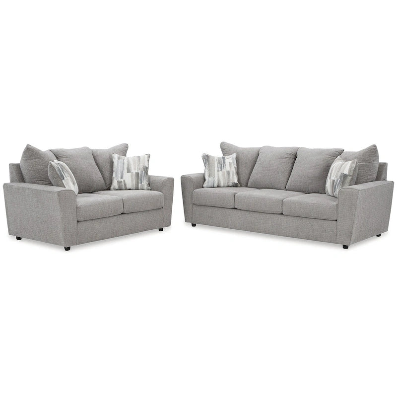 Ensemble rembourré 2 pièces Signature Design by Ashley Stairatt gris – 86 L x 38 P x 39 H