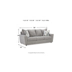 Ensemble rembourré 2 pièces Signature Design by Ashley Stairatt gris – 86 L x 38 P x 39 H