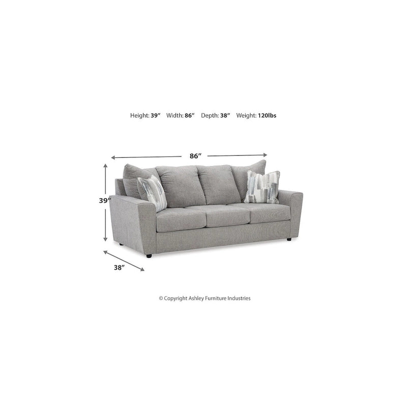 Ensemble rembourré 2 pièces Signature Design by Ashley Stairatt gris – 86 L x 38 P x 39 H