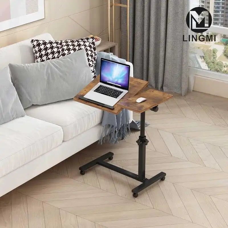 Table à roulettes réglable en hauteur - 23,6P x 15,9L x 35H