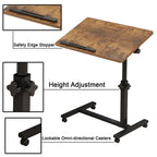Table à roulettes réglable en hauteur - 23,6P x 15,9L x 35H