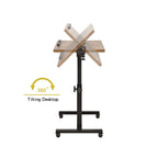 Table à roulettes réglable en hauteur - 23,6P x 15,9L x 35H