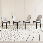 Lot de 4 chaises de salle à manger avec pieds en métal