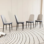 Lot de 4 chaises de salle à manger avec pieds en métal