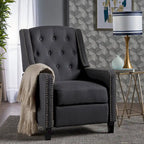  Classic Fabric Push Back Chair, Elegant Recliner for Living Room, Bedroom