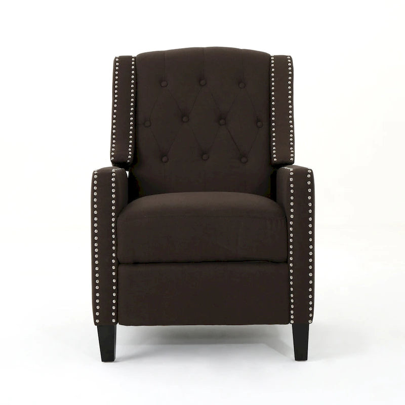 Fauteuil inclinable classique en tissu, élégant pour le salon ou la chambre à coucher