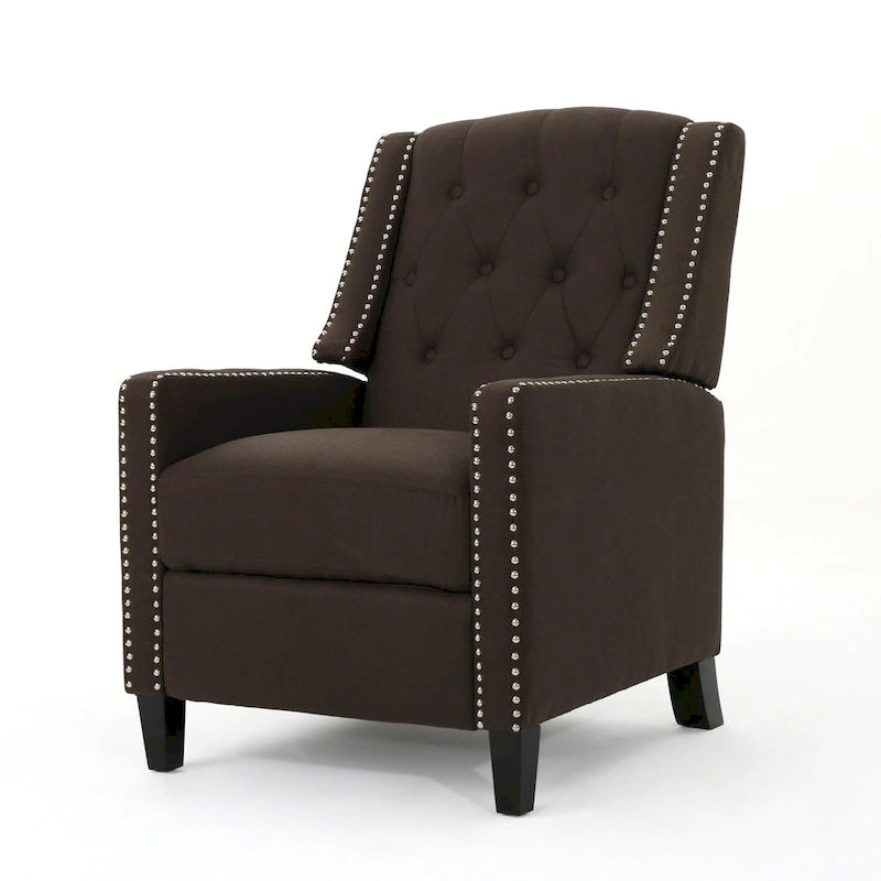 Fauteuil inclinable classique en tissu, élégant pour le salon ou la chambre à coucher