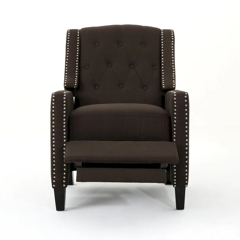 Fauteuil inclinable classique en tissu, élégant pour le salon ou la chambre à coucher