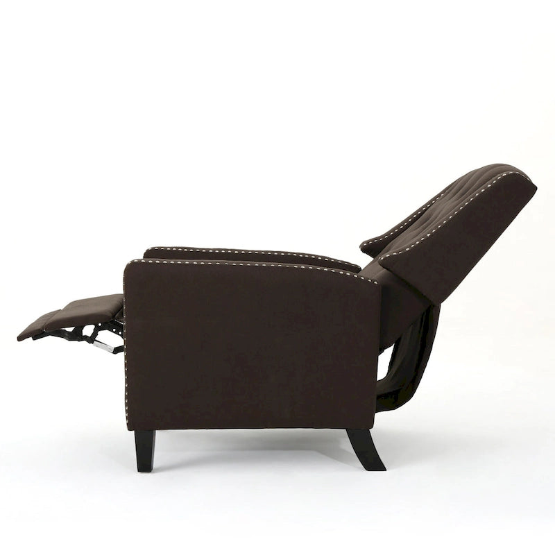 Fauteuil inclinable classique en tissu, élégant pour le salon ou la chambre à coucher