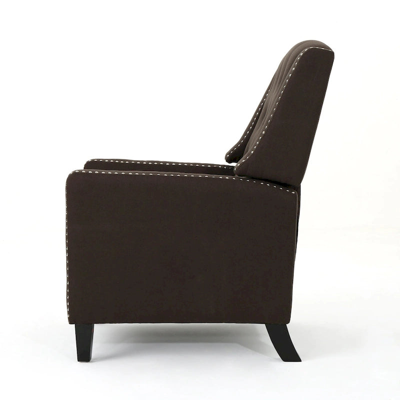 Fauteuil inclinable classique en tissu, élégant pour le salon ou la chambre à coucher