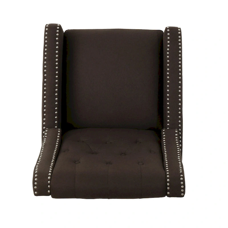 Fauteuil inclinable classique en tissu, élégant pour le salon ou la chambre à coucher