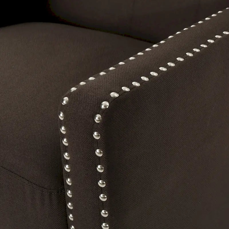 Fauteuil inclinable classique en tissu, élégant pour le salon ou la chambre à coucher