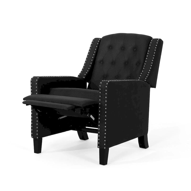 Fauteuil inclinable classique en tissu, élégant pour le salon ou la chambre à coucher
