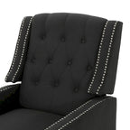Fauteuil inclinable classique en tissu, élégant pour le salon ou la chambre à coucher
