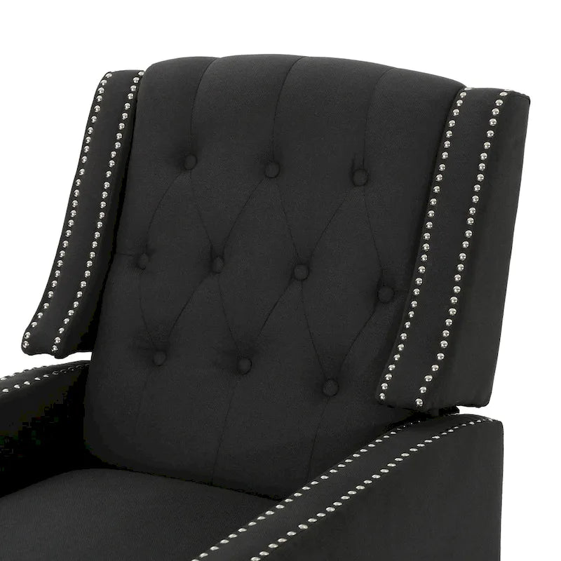 Fauteuil inclinable classique en tissu, élégant pour le salon ou la chambre à coucher