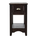 Gymax Lot de 2 Tables d'appoint Contemporaines Compactes avec Tiroir - 33 X 56 X 58 cm (L X l X H)