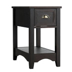 Gymax Lot de 2 Tables d'appoint Contemporaines Compactes avec Tiroir - 33 X 56 X 58 cm (L X l X H)