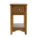 Gymax Lot de 2 Tables d'appoint Contemporaines Compactes avec Tiroir - 33 X 56 X 58 cm (L X l X H)