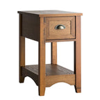 Gymax Lot de 2 Tables d'appoint Contemporaines Compactes avec Tiroir - 33 X 56 X 58 cm (L X l X H)