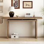 Console en plaqué frêne, style moderne simple, avec plateau au design astucieux, convient pour entrée, couloir