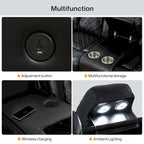 Ensemble canapé inclinable 3 places moderne en cuir avec LED et recharge sans fil