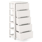 Costway 1 chariot de rangement roulant en plastique à 6 tiroirs avec 4 roues universelles - Voir détails