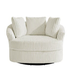 Fauteuil pivotant cylindrique déhoussable à accoudoirs encastrés DREAMSIDEA