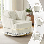 Fauteuil pivotant cylindrique déhoussable à accoudoirs encastrés DREAMSIDEA
