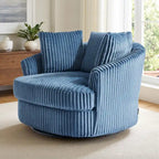 Fauteuil pivotant cylindrique déhoussable à accoudoirs encastrés DREAMSIDEA