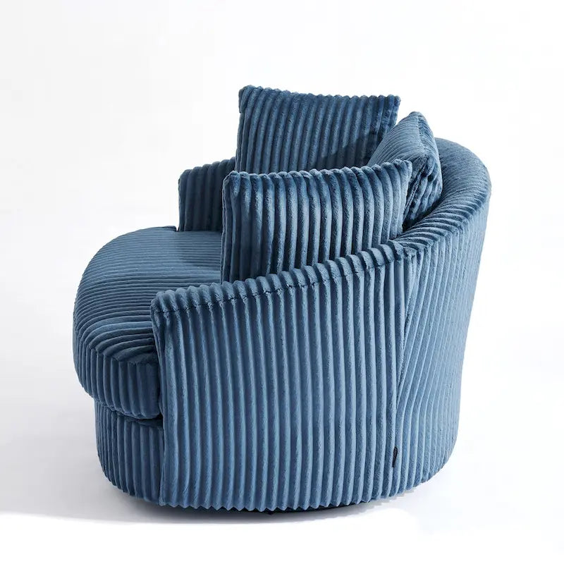 Fauteuil pivotant cylindrique déhoussable à accoudoirs encastrés DREAMSIDEA