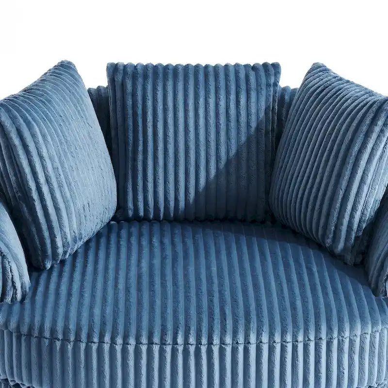 Fauteuil pivotant cylindrique déhoussable à accoudoirs encastrés DREAMSIDEA