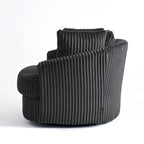 Fauteuil pivotant cylindrique déhoussable à accoudoirs encastrés DREAMSIDEA