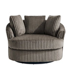 Fauteuil pivotant cylindrique déhoussable à accoudoirs encastrés DREAMSIDEA