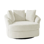Fauteuil pivotant cylindrique déhoussable à accoudoirs encastrés DREAMSIDEA