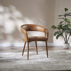 Chaise de salle à manger moderne Fort en similicuir (Lot de 4)
