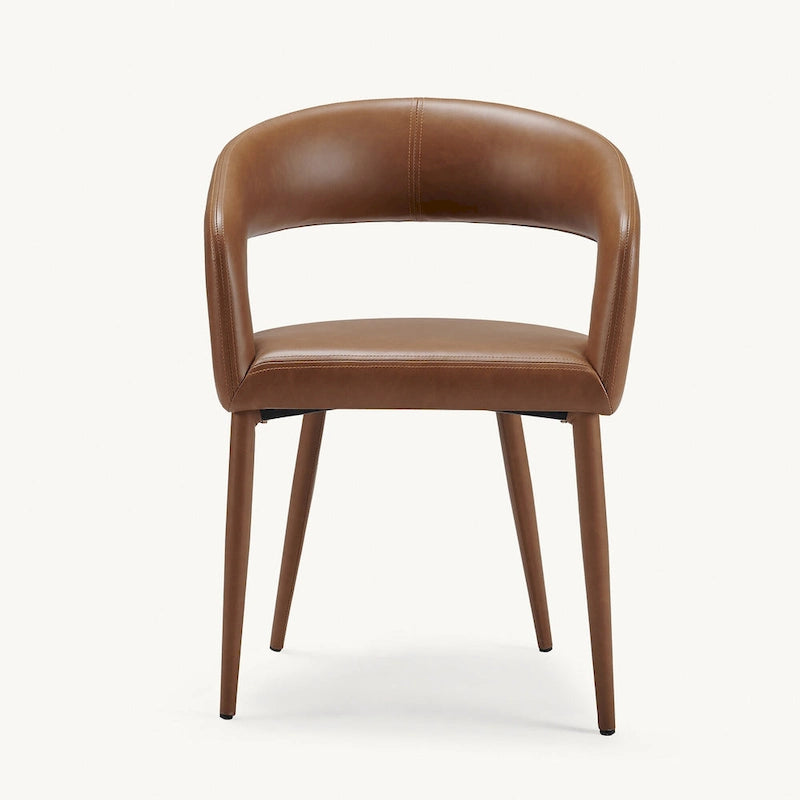 Chaise de salle à manger moderne Fort en similicuir (Lot de 4)