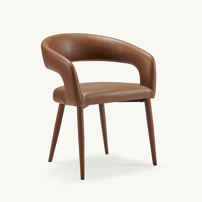 Chaise de salle à manger moderne Fort en similicuir (Lot de 4)