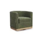 Fauteuil pivotant Signature Design by Ashley Jersonlow vert forêt - 34 larg. x 31,25 prof. x 28,88 haut.